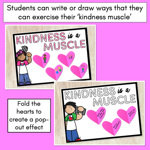 Resource preview 2 for Kindness is a Muscle Headings & Activity