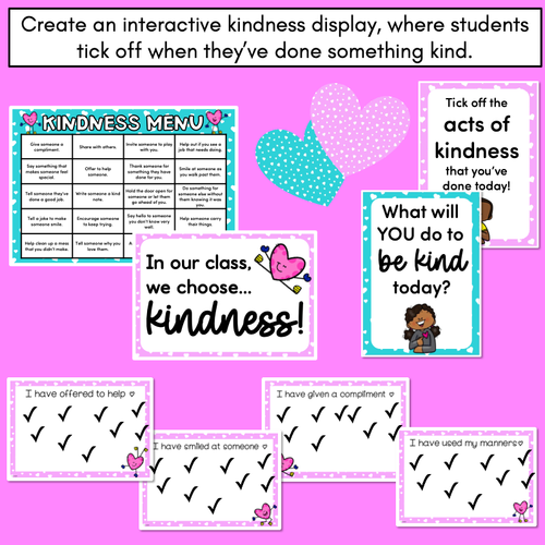 Resource preview 2 for Interactive Kindness Display - Kindness Menu