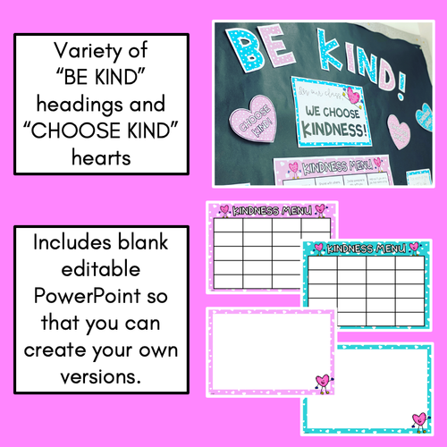 Resource preview 3 for Interactive Kindness Display - Kindness Menu