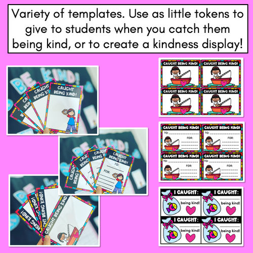 Resource preview 2 for Caught Being Kind - Kindness Classroom Display