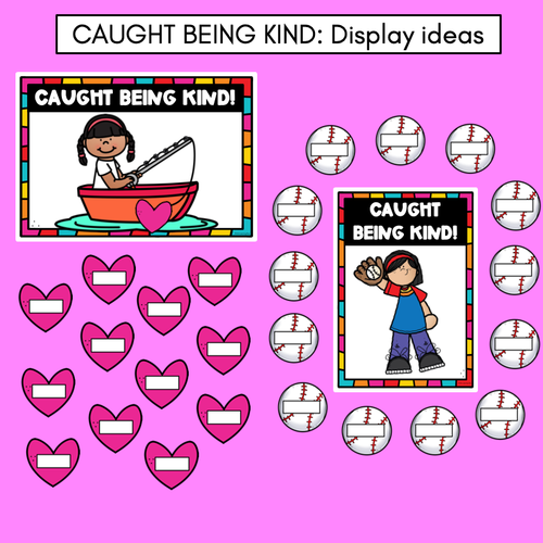 Resource preview 3 for Caught Being Kind - Kindness Classroom Display