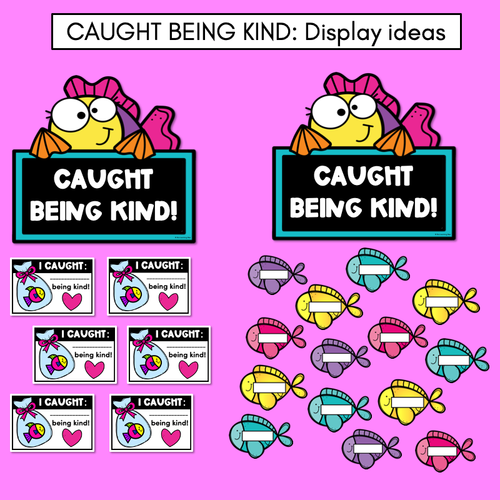 Resource preview 4 for Caught Being Kind - Kindness Classroom Display