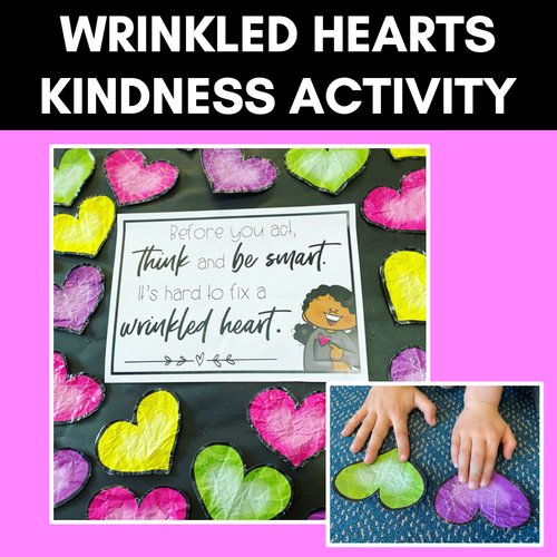 Resource preview 1 for Wrinkled Hearts Kindness Activity