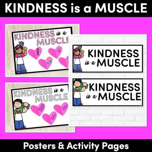 Resource preview 1 for Kindness is a Muscle Headings & Activity