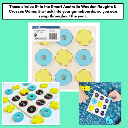 Resource preview 2 for Noughts and Crosses Templates for Kmart Wooden Game - EDITABLE