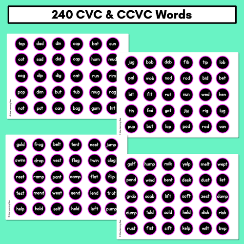 Resource preview 3 for Noughts and Crosses DECODABLE Templates for Kmart Wooden Game