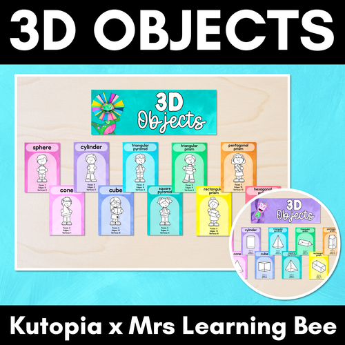 Resource preview 1 for 3D Object Posters - Watercolour Rainbow - The Kutopia Collection 