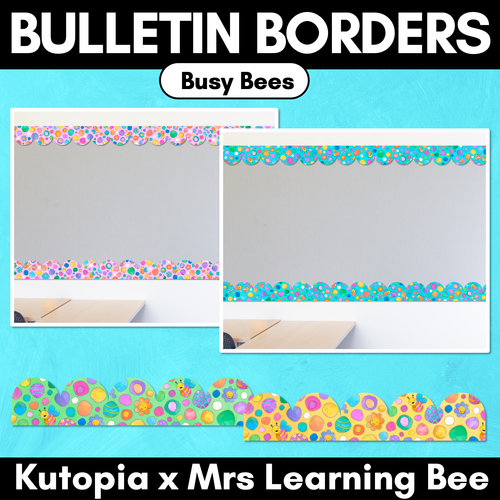 Resource preview 1 for Bulletin Borders - Busy Bees - The Kutopia Collection