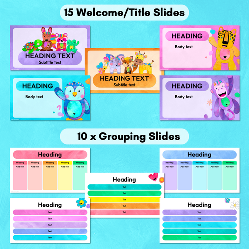 Resource preview 6 for Kutopia Teaching Slides – Editable Classroom Slides for Teachers - PowerPoint or Google Slides