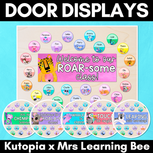 Resource preview 1 for Classroom Door or Window Display - Editable - The Kutopia Collection