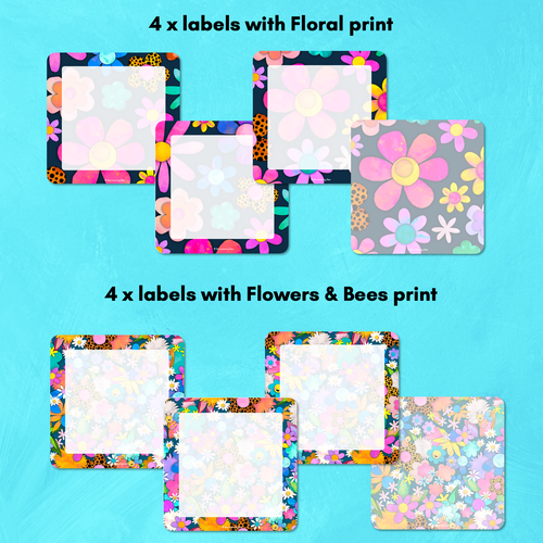 Resource preview 2 for Book Box Holder Editable Labels - The Kutopia Collection - Floral