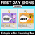 1 for First Day Editable Signs - The Kutopia Collection