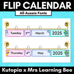 Classroom Flip Calendar - The Kutopia Collection