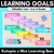 1 for Student Learning Goals - Editable Post-It Goal Mats - The Kutopia Collection