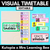 1 for Visual Timetable or Class Schedule - Watercolour Rainbow - The Kutopia Collection