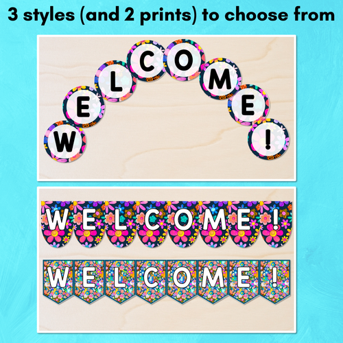 Resource preview 2 for WELCOME BUNTING & ACCENTS- The Kutopia Collection - Floral