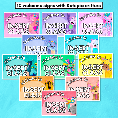 Resource preview 3 for Welcome to our Class EDITABLE SIGNS - The Kutopia Collection