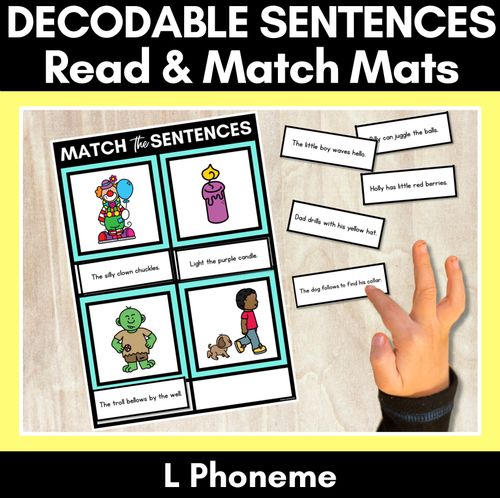 Resource preview 43 for Consonant Phoneme Decodable Sentence Activities COMPLETE BUNDLE