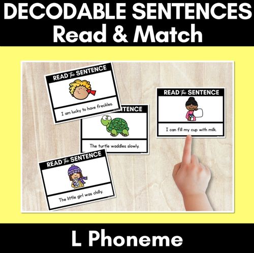 Resource preview 41 for Consonant Phoneme Decodable Sentence Activities COMPLETE BUNDLE