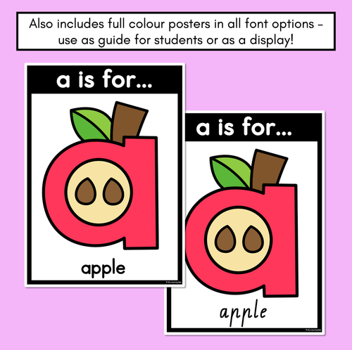 Resource preview 3 for Beginning Sound Crafts - LOWERCASE Letter A - A is for Apple