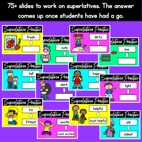 Resource preview 2 for Superlative Adjectives PowerPoint Slides