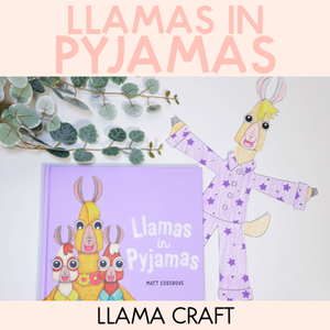 Llamas in Pyjamas Craft - Book Craft