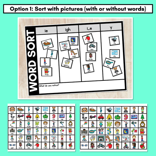 Resource preview 2 for LONG VOWEL I WORD SORT