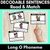 7 for Long Vowel Decodable Sentence Activities COMPLETE BUNDLE