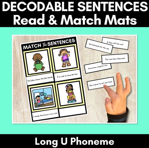 Resource preview 3 for Long Vowel Decodable Sentence Activities COMPLETE BUNDLE