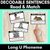 6 for Long Vowel Decodable Sentence Activities COMPLETE BUNDLE