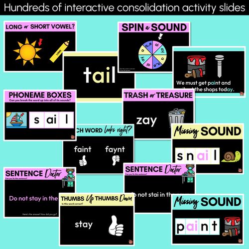 Resource preview 4 for Long Vowel A Lesson Slides - Long Vowel Team PowerPoints