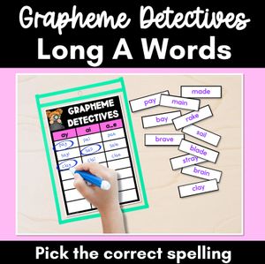 LONG VOWEL A GAME - Grapheme Detectives