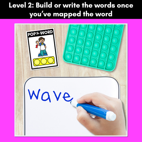 Resource preview 3 for LONG VOWEL A POPPIT TASK CARDS - Phonemic Awareness + Word Mapping