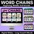 1 for Long Vowel E Word Chains for Beginning, Middle & End Sounds - Decodable PowerPoint