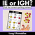 1 for IE or IGH - Pick the correct spelling pattern - Long I Printables