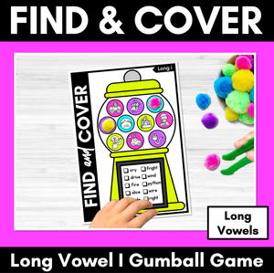 Long Vowel I Words - Find & Cover No Prep Phonics Game for Long Vowel Sounds