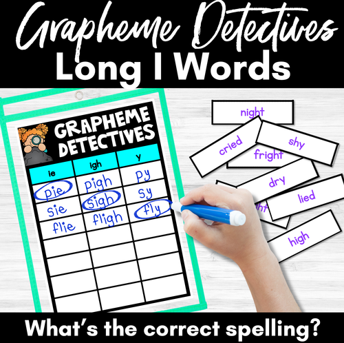 Resource preview 1 for LONG VOWEL I GAME - Grapheme Detectives