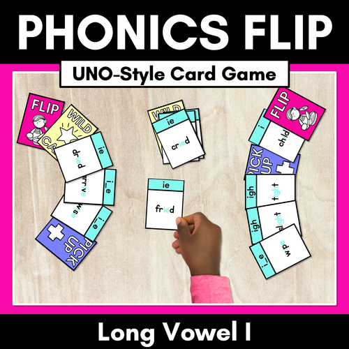 Resource preview 1 for Long Vowel I Card Game - Phonics Flip for Long Vowel Sounds