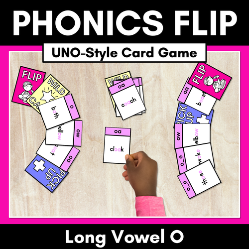 Resource preview 1 for Long Vowel O Card Game - Phonics Flip for Long Vowel Sounds