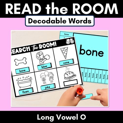 Resource preview 1 for READ THE ROOM - Decodable Words Phonics Activity - Long Vowel O Words