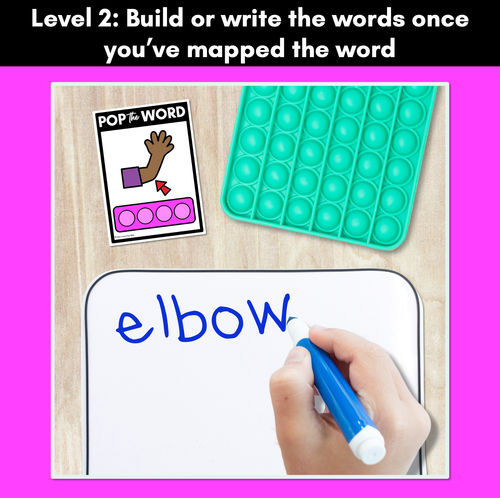 Resource preview 3 for LONG VOWEL O POPPIT TASK CARDS - Phonemic Awareness + Word Mapping