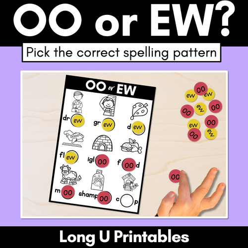 Resource preview 2 for OO or EW Pick the Spelling Pattern Bundle