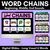 1 for Long Vowel U Word Chains for Beginning, Middle & End Sounds - Decodable PowerPoint