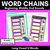 1 for Long Vowel U Word Chains for Beginning, Middle & End Sounds-Decodable Activities