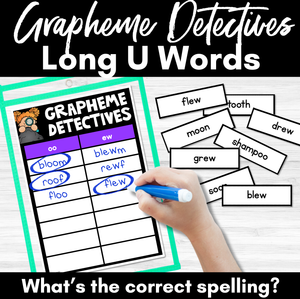 LONG VOWEL U GAME - Grapheme Detectives