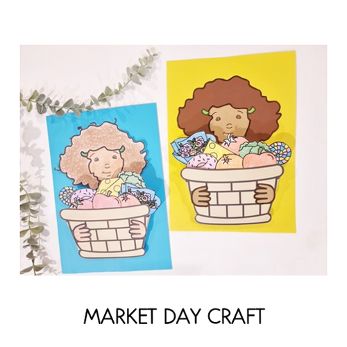 Resource preview 2 for Market Day Writing and Math Slides, Craft and Writing Sheets - Book Week 2023