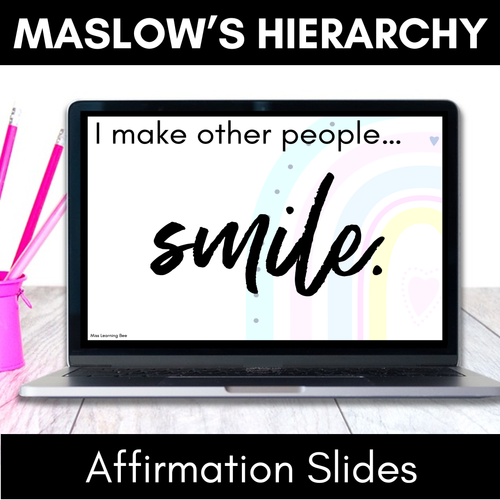 Resource preview 8 for Maslow's Hierarchy Affirmation Slides