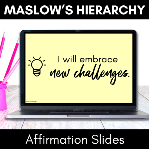 Resource preview 2 for Maslow's Hierarchy Affirmation Slides