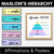 1 for Maslow's Hierarchy Affirmations & Posters