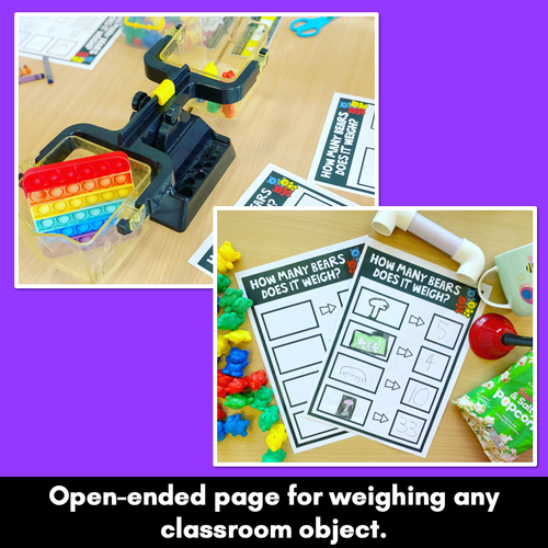 Resource preview 4 for Mass Activities Kindergarten - Teddy Bear Weighing